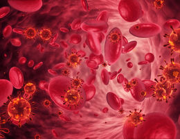 Scientific illustration of blood cancer