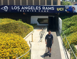 LLU School of Public student tackled a dream assignment with the Los Angeles Rams.