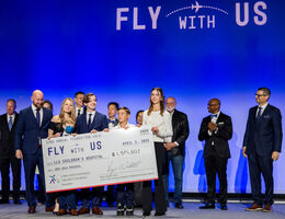 Picture of check presentation