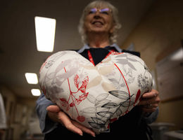 Sew into the hearts of patients and volunteer