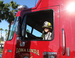 Harleys, leather, fire trucks and Santa join forces for patients at LLUCH