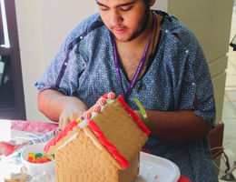 Loma Linda University Children’s Hospital patients create gingerbread village