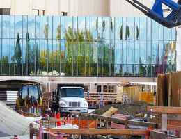 Schuman Pavilion Pedestrian Bridge receives protective glass walls