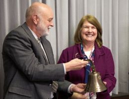 Peace Corps gift rings out loud and clear at School of Public Health Hart, Marshak, and Andersen