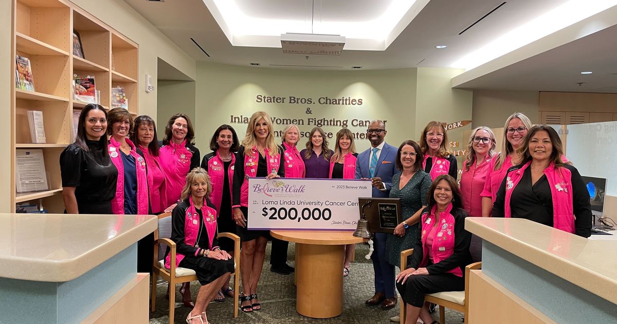 Stater Bros. Charities and Inland Women Fighting Cancer donate