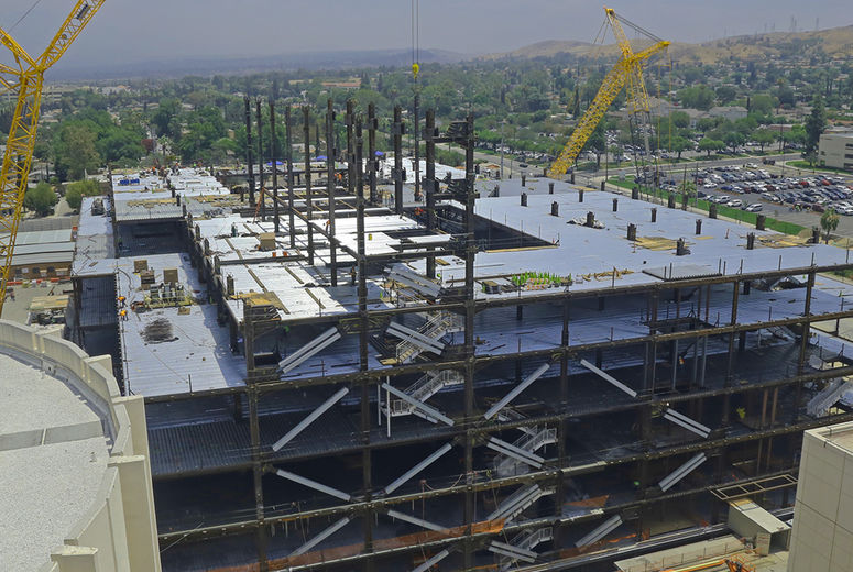 Photo of Loma Linda University Health Building under construction