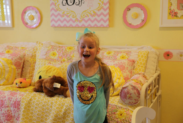 Sophia, 8, is an animated and creative little girl. 