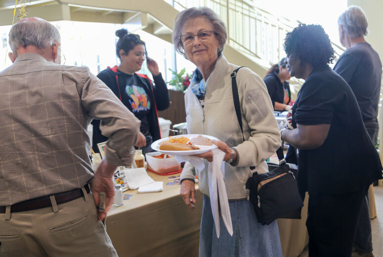 Dee Vegan supplied homemade tamales and corn on the cob during the event. 