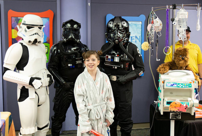 Patient with Star Wars characters