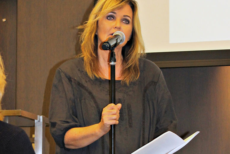 Carla Lidner Baum, DDS, MA, speaks at the 2016 Nobel Peace Prize Forum.