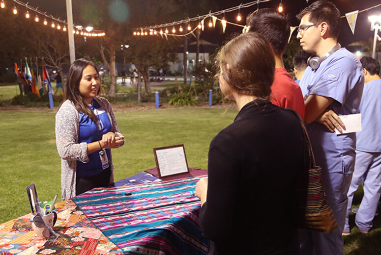 During International night, Students from LLU’s eight schools learned about short-term mission service opportunities offered by Students for International Mission Service.