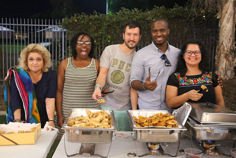 During International Night, participants enjoyed food from several continents.