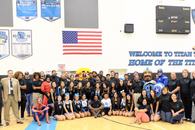 Patients were treated to an afternoon of fun and games at the 5th annual Super Kids Event at Grand Terrace High School