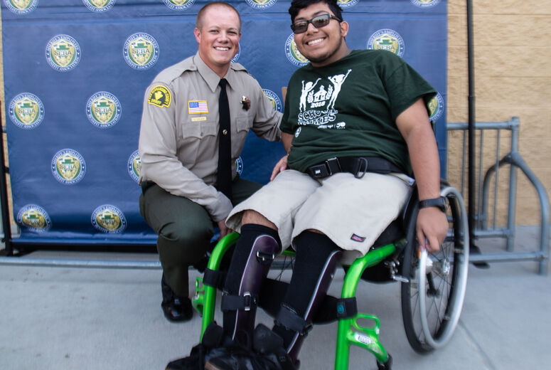 LLU Children's Hospital patients paired with San Bernardino County Sheriff’s Department members to shop for school supplies, healthcare products and clothes.