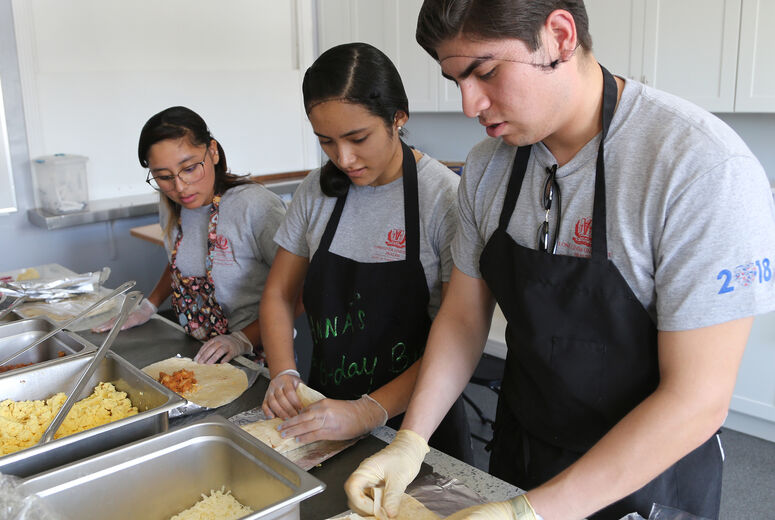 Summer Gateway service day food prep