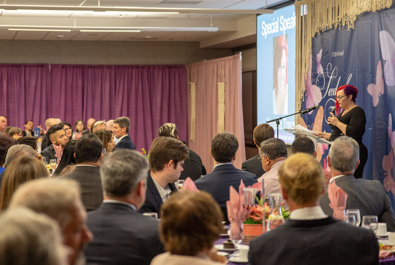 Natasha Tracy, award-winning writer, speaker and consultant presented at the 11th Seeds of Hope celebration.