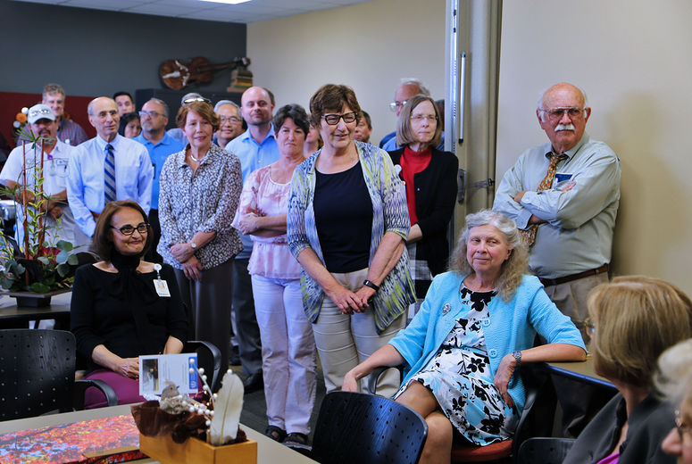 Colleagues and friends gathered for a retirement reception held for Carlene Drake, MSLS, director of university libraries at Loma Linda University. 