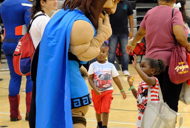 Patients were treated to an afternoon of fun and games at the 5th annual Super Kids Event at Grand Terrace High School