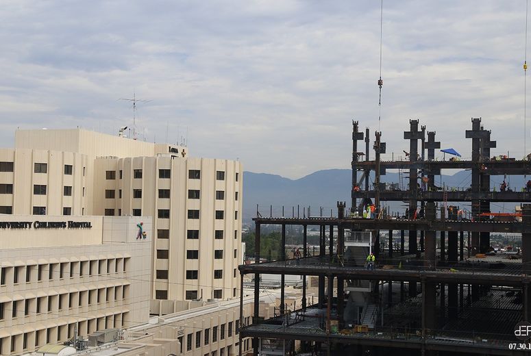 Work continues on the new Loma Linda University Medical Center.