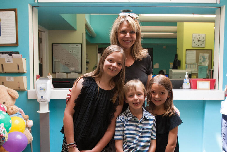 The visit to the Children’s Hospital was filled with smiles and laughter for the Tramel family.